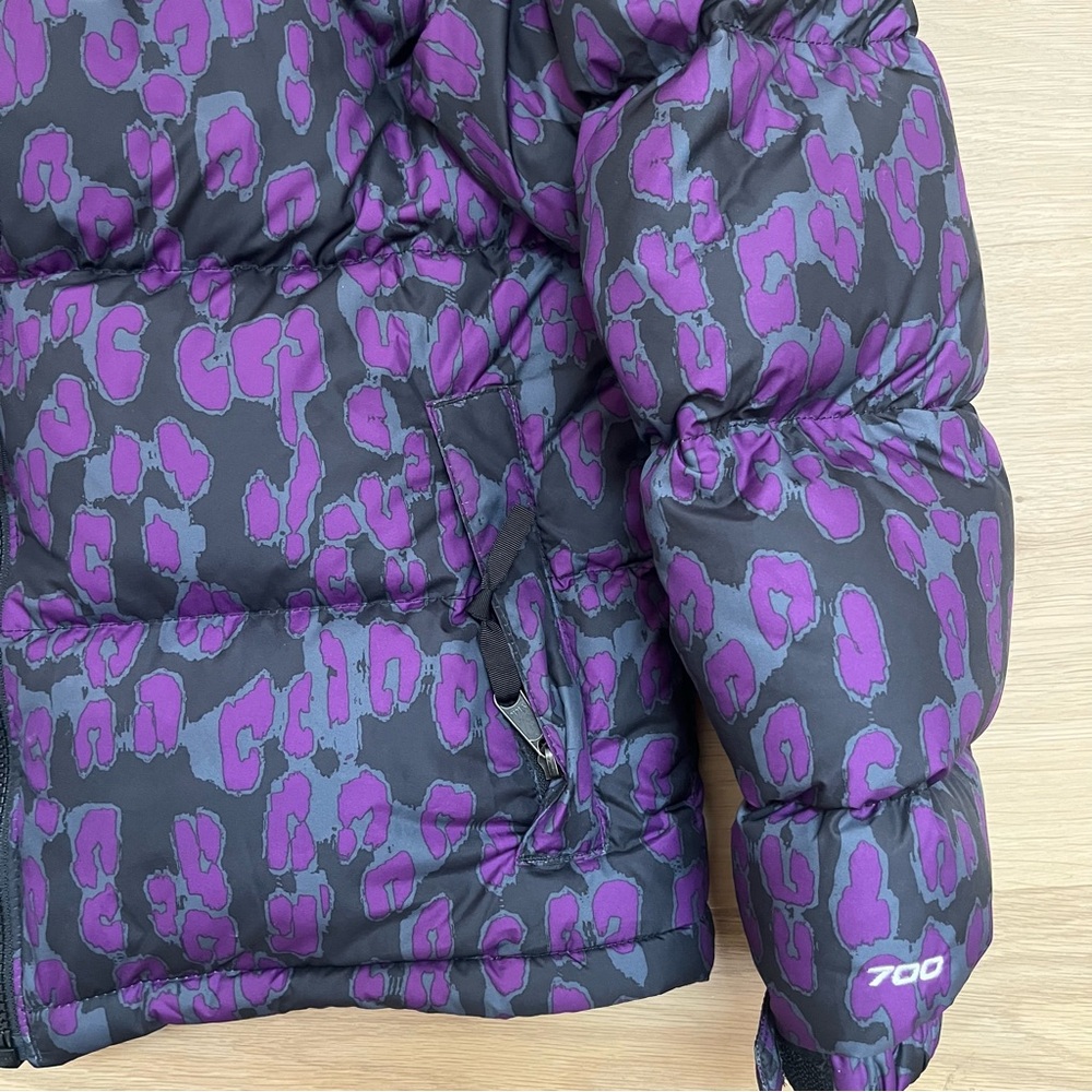 Women’s The North Face leopard print 1996 retro Nuptse 700 down jacket